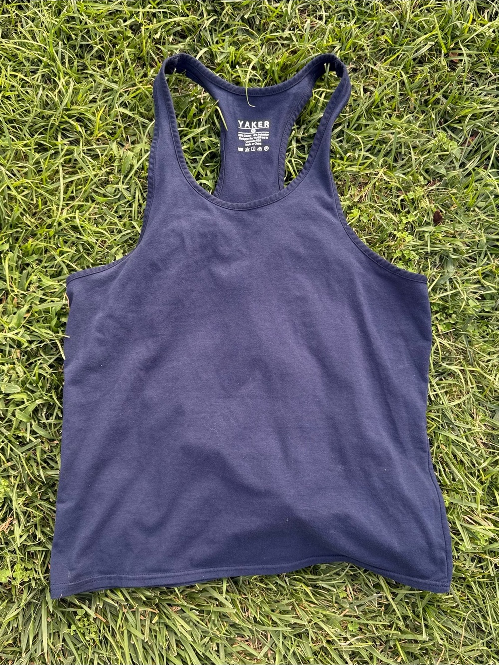 Yaker Men’s Navy Racerback Tank Top